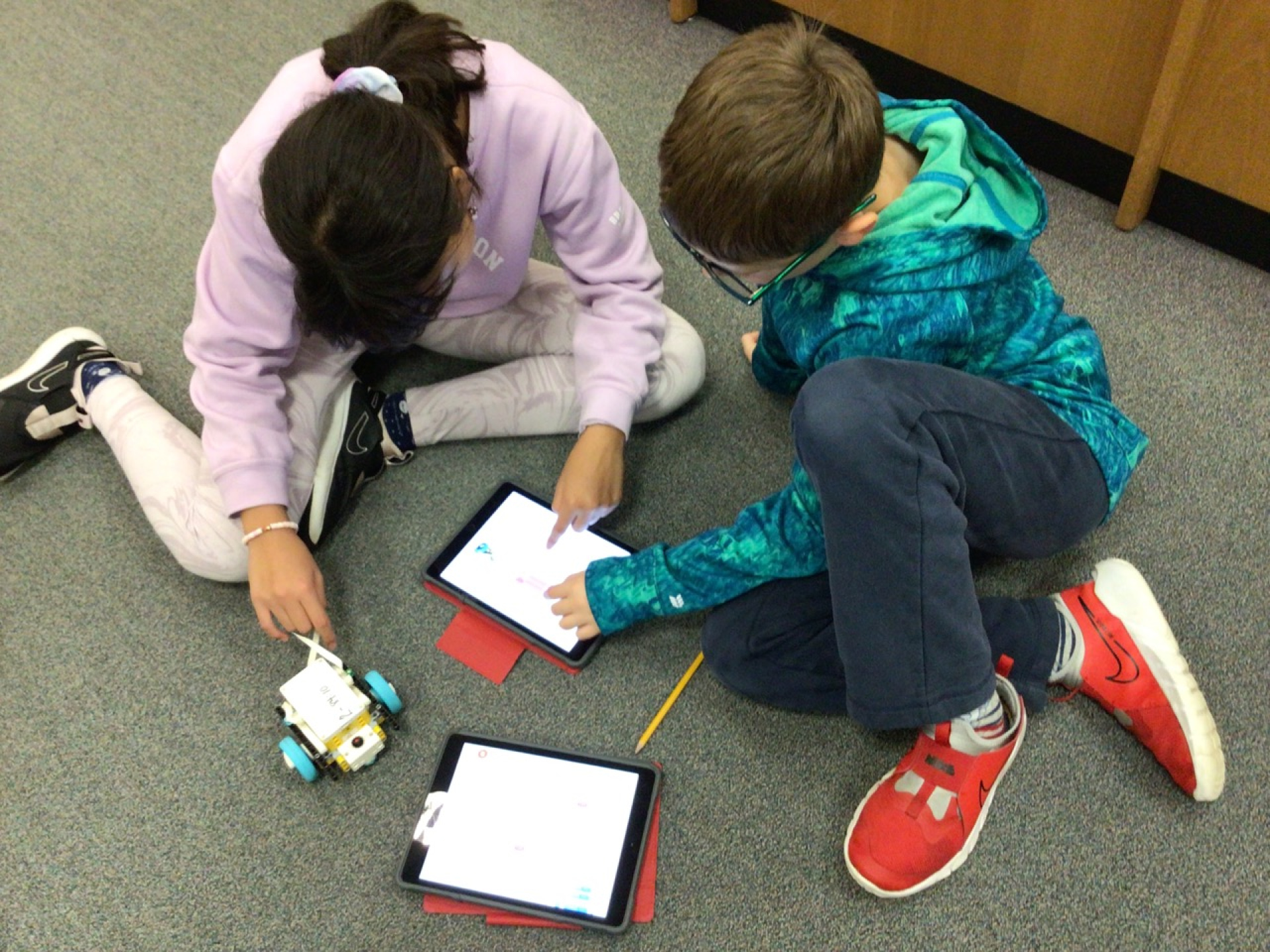 Children Creating Lego Robotics